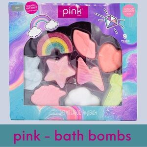 Pink Viva 9-piece Bath Fizzer Gift Set